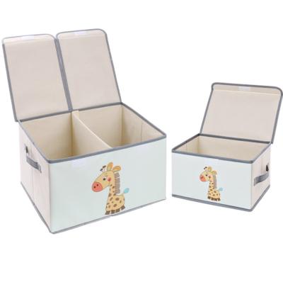 China Sustainable Storage Box Kids Canvas Storage Bin Basket With Open Lid Dolphin Picture for sale