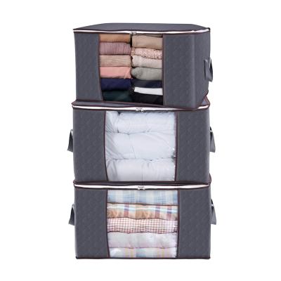 China Viable Organizer With Reinforced Handle Large Capacity Clothes Storage Bag for sale