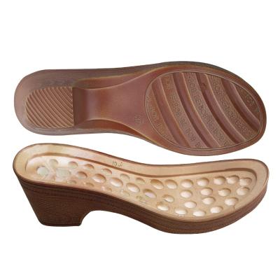 China Lady Lightest PU Wedges Sole For Shoe Making for sale