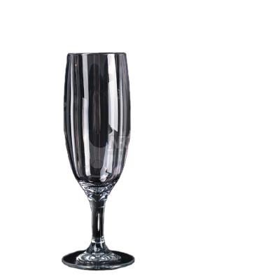 China Foo Grade 5oz Plastic Acrylic Plastic Champagne Flute for sale