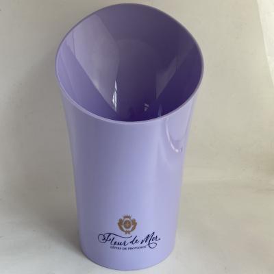 China Champagne Liqueur Chiller Ice Bucket of Viable Acrylic Plastic for Home Bar for sale