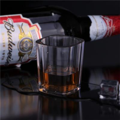 China Clear 3oz Shot Glasses Whiskey Mugs Unbreakable For Party And Wedding for sale