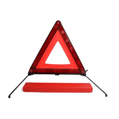 China Red Reflective Warning PS + Steel 43cm High Visibility Triangle CE Approved on sale for sale