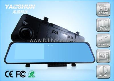 Cina Supporto anabbagliante di vetro blu 32G dell'automobile DVR 4.3inch di visione notturna dello specchietto retrovisore in vendita