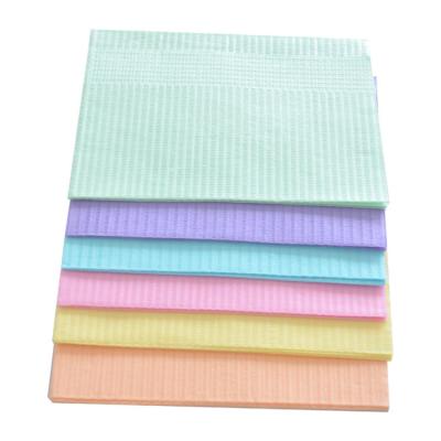 China 2 papers +1 film medical disposable dental bibs for sale