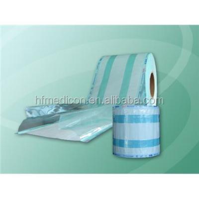 China Disposable Self-sealing Sterile Gusseted Packaging Reels Sterilization Pouch Rolls for sale