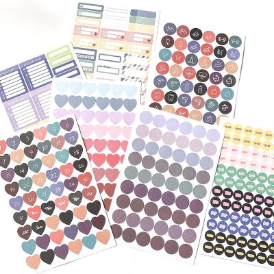 China Decorative Sticker Daily Daily Planner Monthly Weekly Stickers Set Sheet Kids Planners Sticker Custom Wholesale for sale