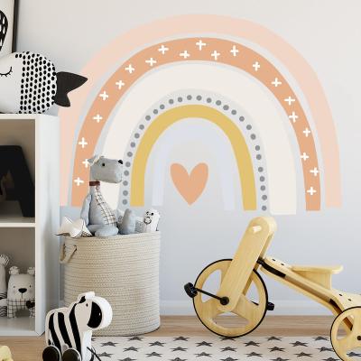 China Decorative Sticker Peel and Stick Decorative Rainbow Wall Decals Vinyl Sticker for Kids Room for sale