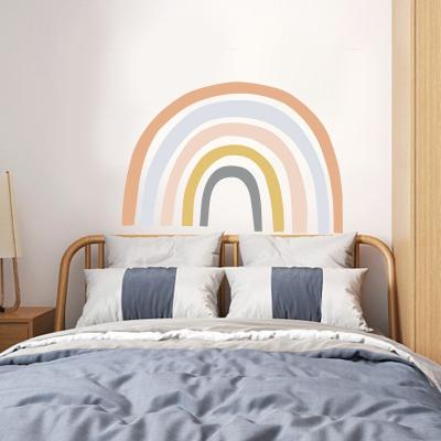 China Factory direct wholesale rainbow vinyl wall sticker decorative wall decals for kids and teens room with high qualityuality for sale