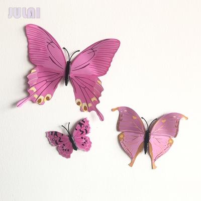 China WALL STICKER China Factory Direct Sale Butterfly Wall Sticker Art WallStickers With Removable PVC Decors Sticker Design for sale