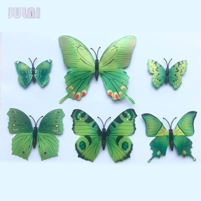 China Wholesale 3D WALL STICKER Butterfly Home Art Decoration Design Style Butterflies 3d Removable PVC Wall Stickers For Sale for sale