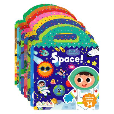 China China hottest sale kids fun sticker book suppliers printing sea world sticker collecting book with magic jelly stick for sale