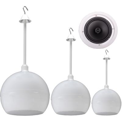 China ABS HSR303-8T 8-Inches Full Range Ball Ceiling Mount Pendent Speaker for sale