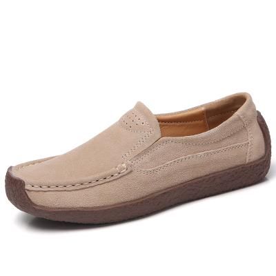 China 2021 Fashion Trend Moccasin Cotton Flat Shoes Suede Boat Shoe Loafers Women's High Quality Size 35-42 for sale