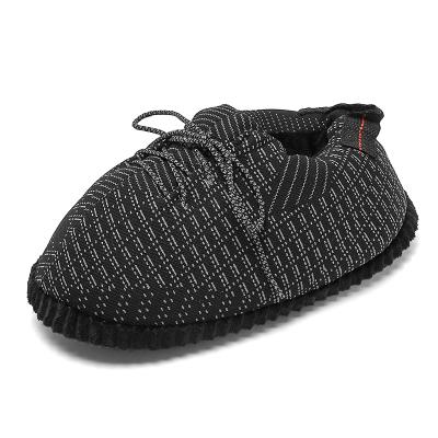 China Fashion trend cotton fluffy sneaker slippers cotton black sky star black slippers funny yeezy slippers for men for sale