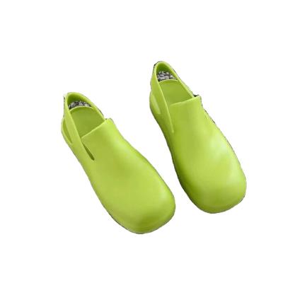 China Trendy Fashion Trend Women's Colorful Flat Outdoor Wear Half Ladies EVA Jelly Shoes Slippers Sandals for sale