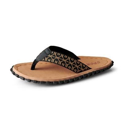 China Fashion Trend Personality PVC Foamed Hemp Rope Strange Bottom Shoes Men Flip Flops Size 40-46 for sale