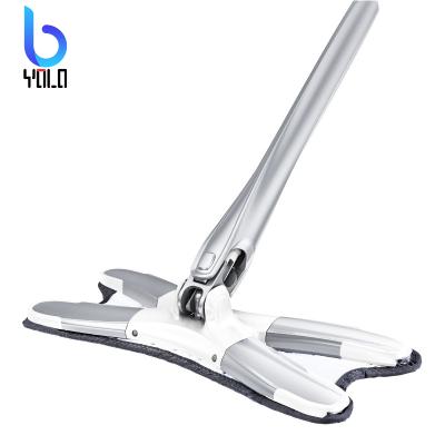 China Factory Stocked Yolo Price No Hand Wash Floor Smart Water Grip Mop Flat Compression Cleaning Mop for sale