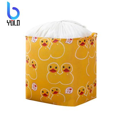 China Yolo 2022 Modern Large Capacity Cloth Folding Stitch Large Toy Sundries Storage Bag Storage Basket Organizer for sale