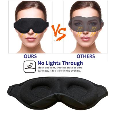 China Wholesale Promotional Anti-Wrinkle Custom Printed 3d Mask Eye Mask Sleep Blindfold Travel Eye Sleep Mask for sale