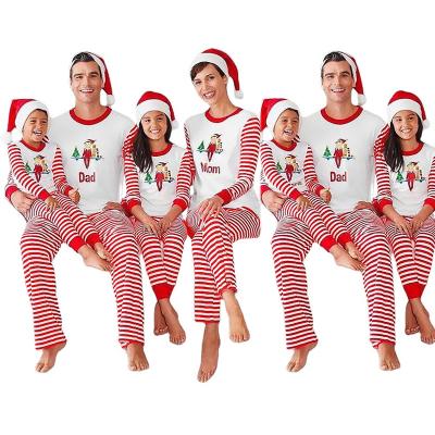 China 2021 Breathable Christmas Pajamas Sets Print Adult Onesie Cotton Custom Kids Baby Clothes Family Christmas Matching Pajamas for sale