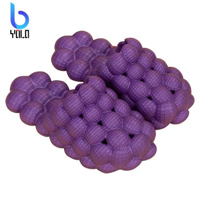 China Rebber+ EVA Yolo Women Flat Slippers Characteristic Bubble Slippers Casual Summer Beach Outdoor Slippers for sale