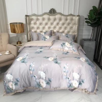 China 2021 Nondisposable excellent quality home textile bed sheet elegant style printing bed sheet home textiles luxury comforter for sale