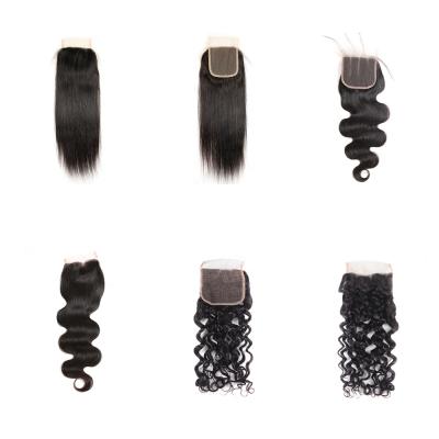 China 100% Brazilian Virgin Hair Factory Direct Human Hair 4x4 2x6 5x5 13x4 13x6 Closure 4*4 Lace Headband for sale