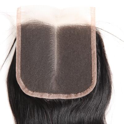 China Hot Sellers 4*4 Hair Closure Factory Hot Sale 100% Direct Hair 4x4 Lace Headband Body Wave Hair Closure Factory for sale