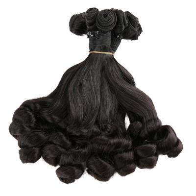 China Magic Curl 12A Grade Double Drawn Magic Curly Raw Brazilian Virgin Hair Cuticle Aligned Hair Bundle , Hair Extension Vendors for sale