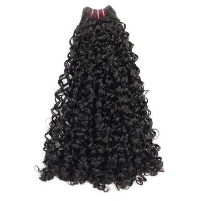 China Pissy Curl 12A Grade Pissy Curly Double Drawn Raw Brazilian Virgin Hair Cuticle Aligned Hair Bundle, Hair Extension Vendors for sale