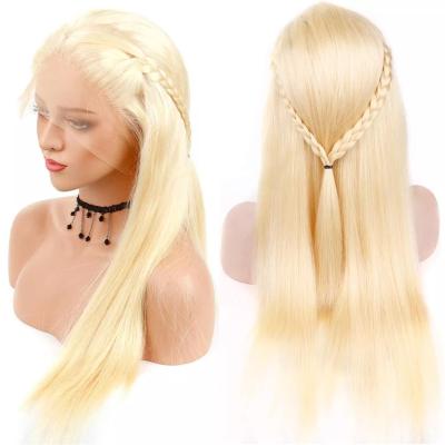 China Best Quality Straight 613 Human Hair Blonde Wigs , Remy Straight Brazilian Virgin Hair 613 Front Wig 100% Lace Front Wig 13X6 for sale