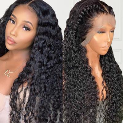 China Transparent Pre Plucked Lace Front Wigs, Deep Wave Full Lace Hair Wigs, Deep Wave HD Full Lace Wigs 100% Virgin Hair for sale