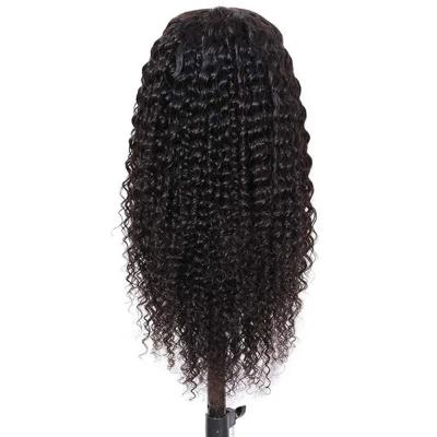 China Brazilian Deep Wave Natural Color Lace Front Human Hair Closure Wig For Virgin Women Color Cuticle Aligned 4X4 Lace Closure Wig for sale