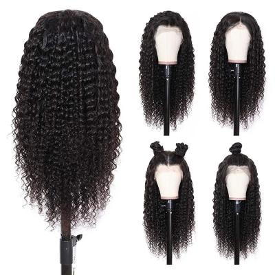 China Deep Wave Deep Wave 13x6 Lace Front Wigs Brazilian Virgin Human Hair Wig Pre Plucked Natural With Baby Hair Wig For Black Female for sale