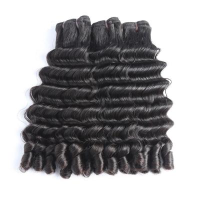 China Wholesale Deep Wave Cuticle Aligned Hair Raw Vietnamese Deep Wave Virgin Hair Bundles Extensions Double Ended Funmi Virgin Hair From Vietnam for sale