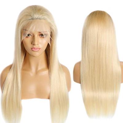 China Hot Selling Best Quality 613 Straight Blonde Hair Wigs , 100% Brazilian Remy Human Hair 613 Straight Wig 13X4 Lace Front Wig for sale