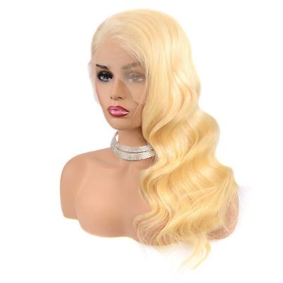 China Hot Selling Best Quality Body Wave 613 Human Hair Blonde Wigs , Remy Body Brazilian Virgin Hair 613 Front Wig 100% Lace Front Wig 13X6 for sale