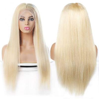 China CSHot Straight Sell Best Quality 613 Blonde Hair Wigs, 100% Brazilian Straight Remy Human Hair 613 Wig 4X4 Lace Front Wig for sale