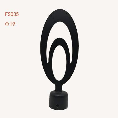 China Fashionable direct wholesale custom decoration curtain ring curtain rod finial cheap accessories for sale