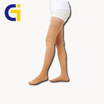 China For Varicose (Class 2) for Varicose Toe Nylon Thigh High Compression Closed Stockings for sale