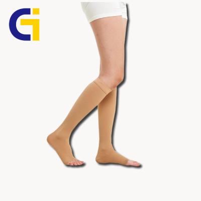 China For Varicose (Class 2) for Varicose Open Toe Nylon Shank High Compression Stockings for sale