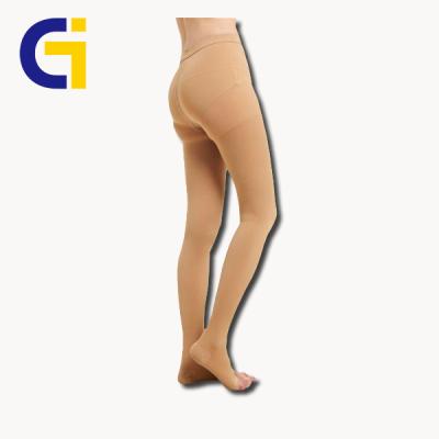 China For Varicose Veins (Class 3) For Toe Nylon Compression Pantihose Open Varicose Veins for sale