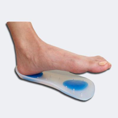 China High Quality Foot Care Silicone Insole Best Selling 3/4 Length For Foot Care for sale