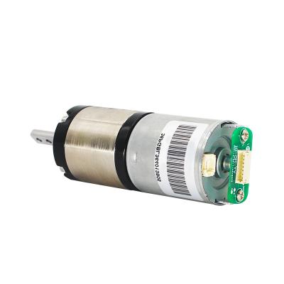 China Drip-proof Yateng 36mm electric BLDC planetary gear motor with encoder 12V 24V for sale