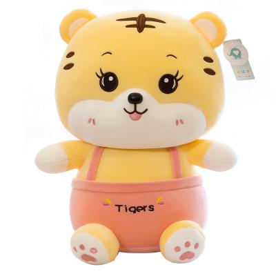 China Supply Items Mall Supply Items Gifts Ties Tiger Stuffed Animal Toys Children Sleep Pillow Doll Gift for sale