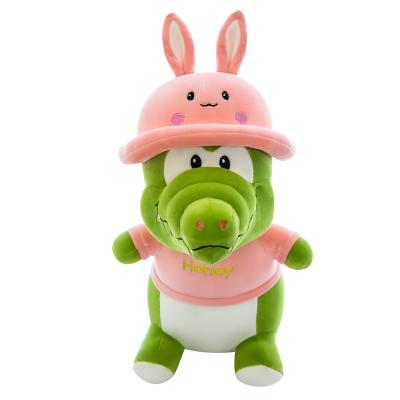 China Decorate Thing-Gift-Gift-Grab Dolls Wholesale Custom Made Cartoon Crocodile Crocodile Stuffed Plush Toy Version Animal Stuffed Sitting Doll for sale