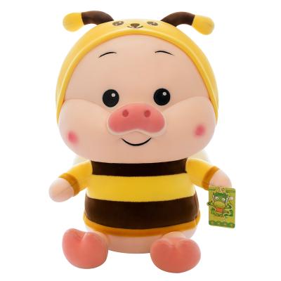 China Hot Selling Furnishing Cartoon Anime Bee Pig Plush Toy For Children for sale