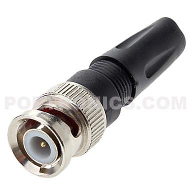 China BNC-MRB01 Weldless BNC Male Connector With Strain Relief Rubber Boot for sale