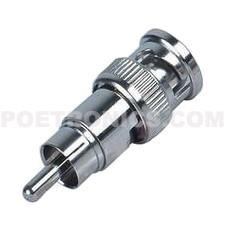 China BNC-RF01 BNC Male to RCA Male Adapter for BNC Socket and RCA Socket for sale